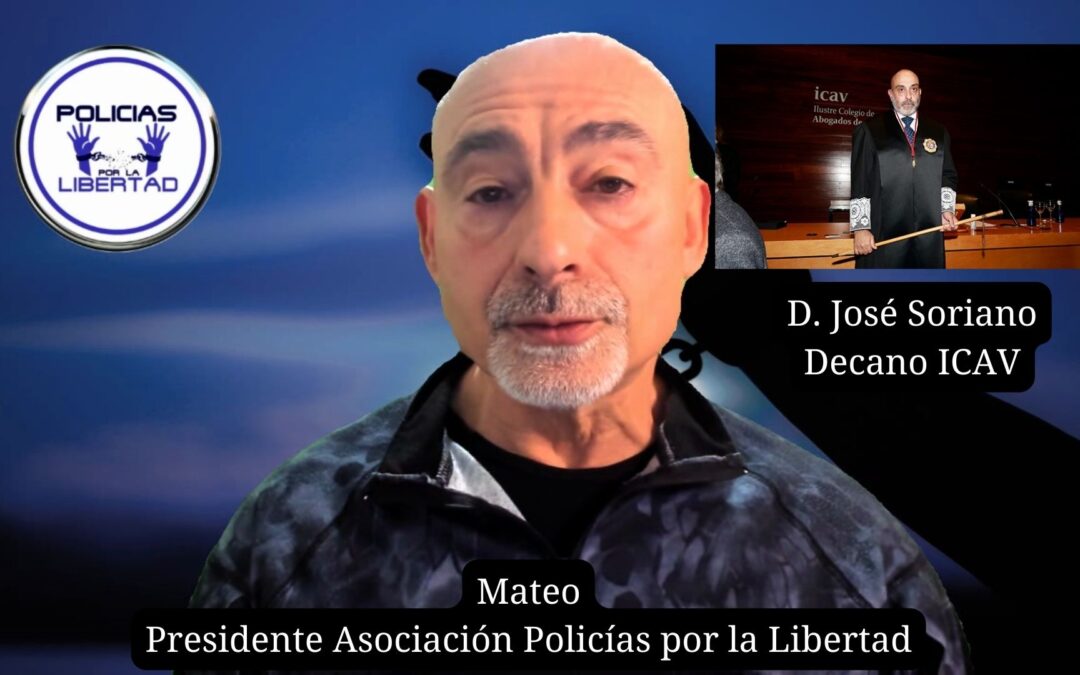 Policías por la Libertad felicita a D. José Soriano, Decano del Ilustre Coleg de Abogados de Valencia