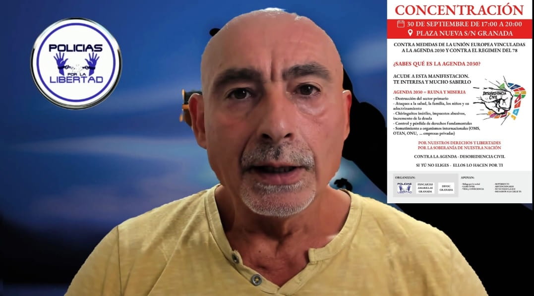 Concentración día 30 septiembre en Granada contra las medidas de la UE vinculadas a la Agenda 2030