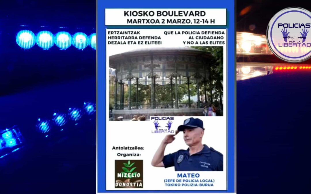 Manifiesto de Mateo en San Sebastián el 2 de Marzo del 2024