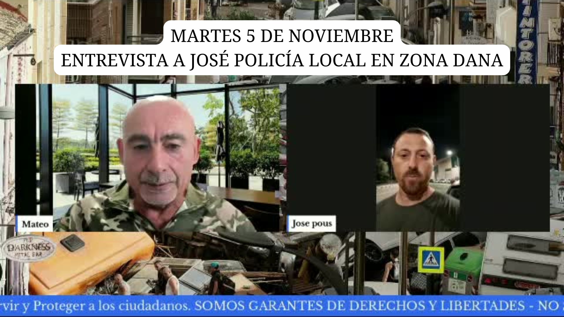 ENTREVISTA A JOSÉ POLICÍA LOCAL EN ZONA DANA ENTREVISTA A JOSÉ POLICÍA LOCAL EN ZONA DANA