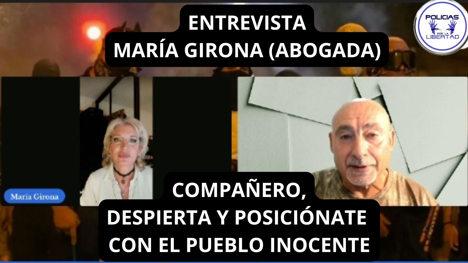 COMPAÑERO, DESPIERTA Y POSICIÓNATE CON EL PUEBLO INOCENTE · Policías por la Libertad COMPAÑERO, DESPIERTA Y POSICIÓNATE CON EL PUEBLO INOCENTE · Policías por la Libertad